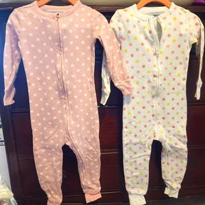 Footless 1 pc polka dot pjs